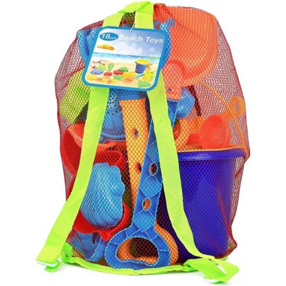 Beach Toys for Kids 3-10 - 18pc Sand Toys - Sandbox Toys for Toddlers